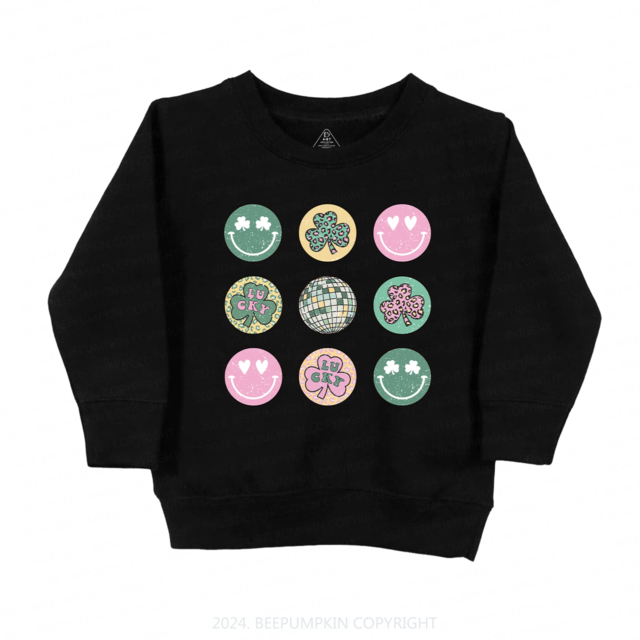 Retro St Patrick's Disco Kids Sweatshirt