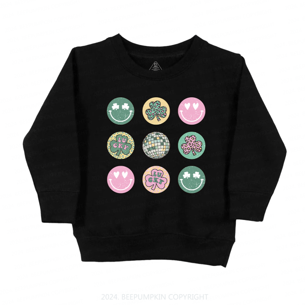 Retro St Patrick's Disco Kids Sweatshirt