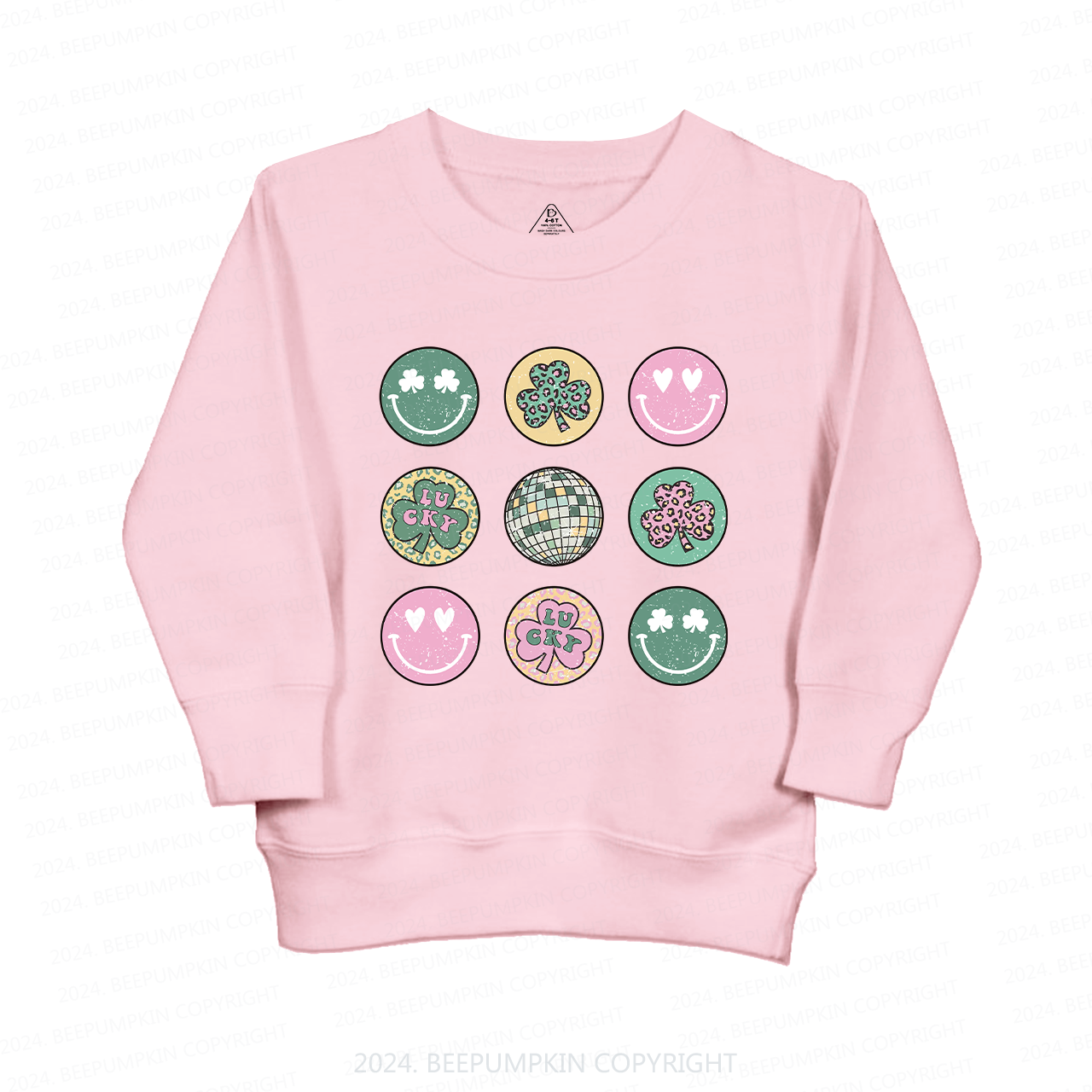 Retro St Patrick's Disco Kids Sweatshirt