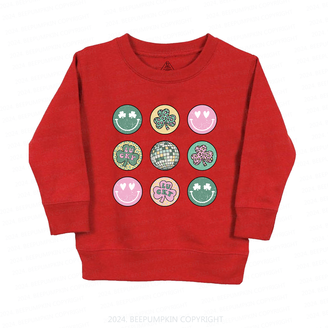 Retro St Patrick's Disco Kids Sweatshirt