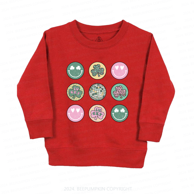 Retro St Patrick's Disco Kids Sweatshirt