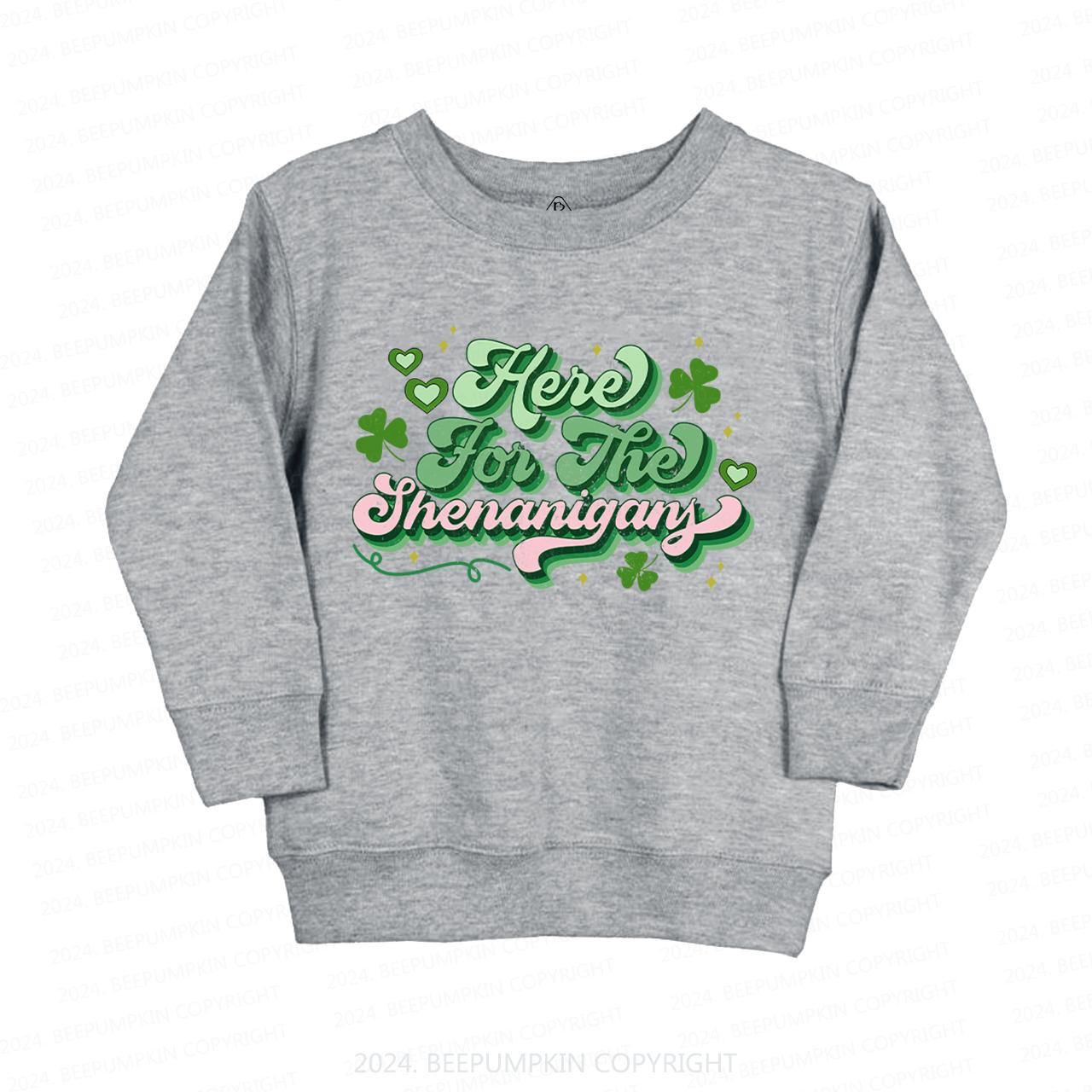 Here For The Shenanigans St.Patricks Kids Sweatshirt