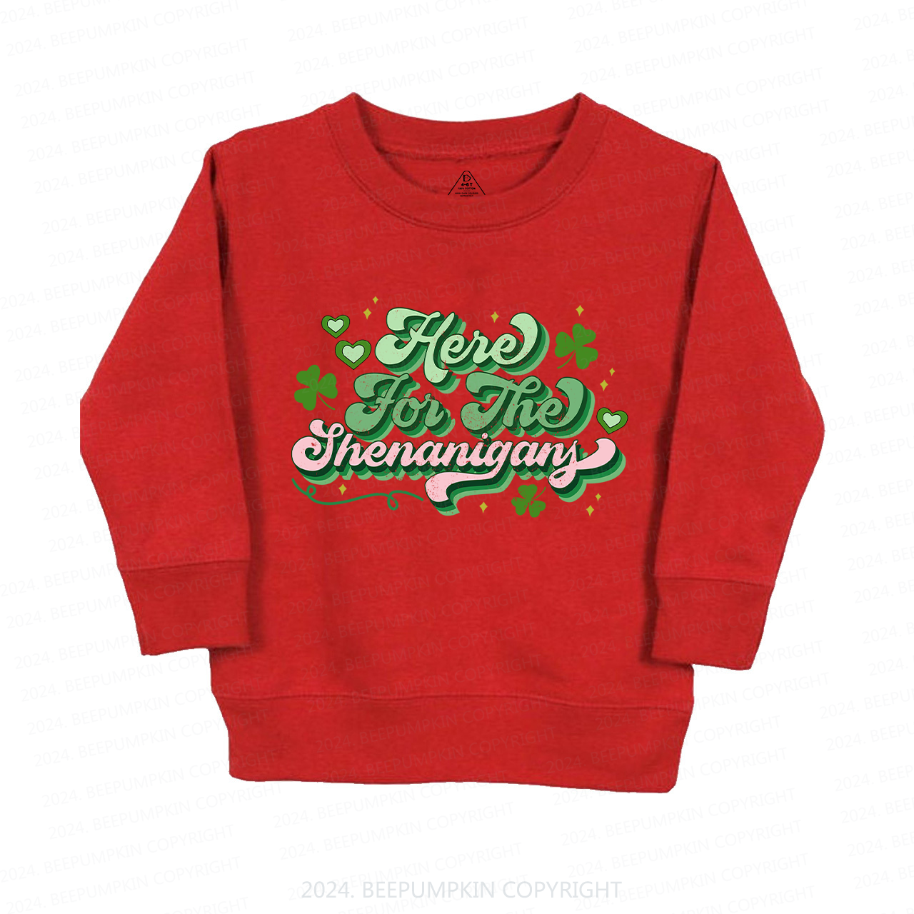 Here For The Shenanigans St.Patricks Kids Sweatshirt