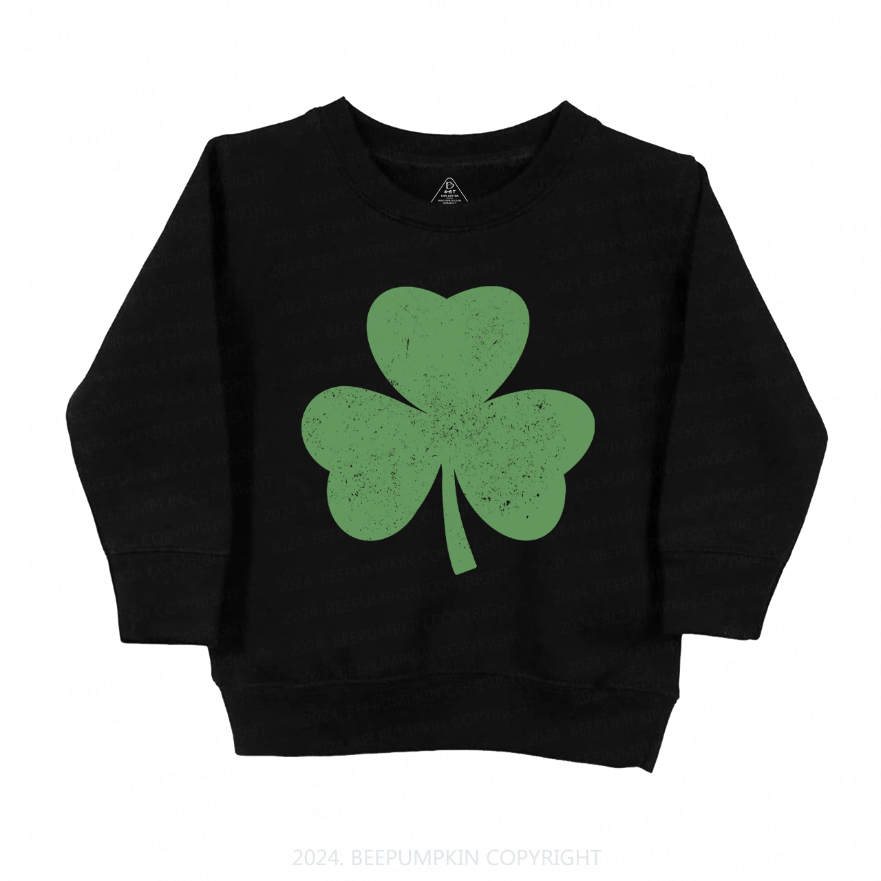 Three Leaves Clover St.Patricks Day Kids Sweatshirt