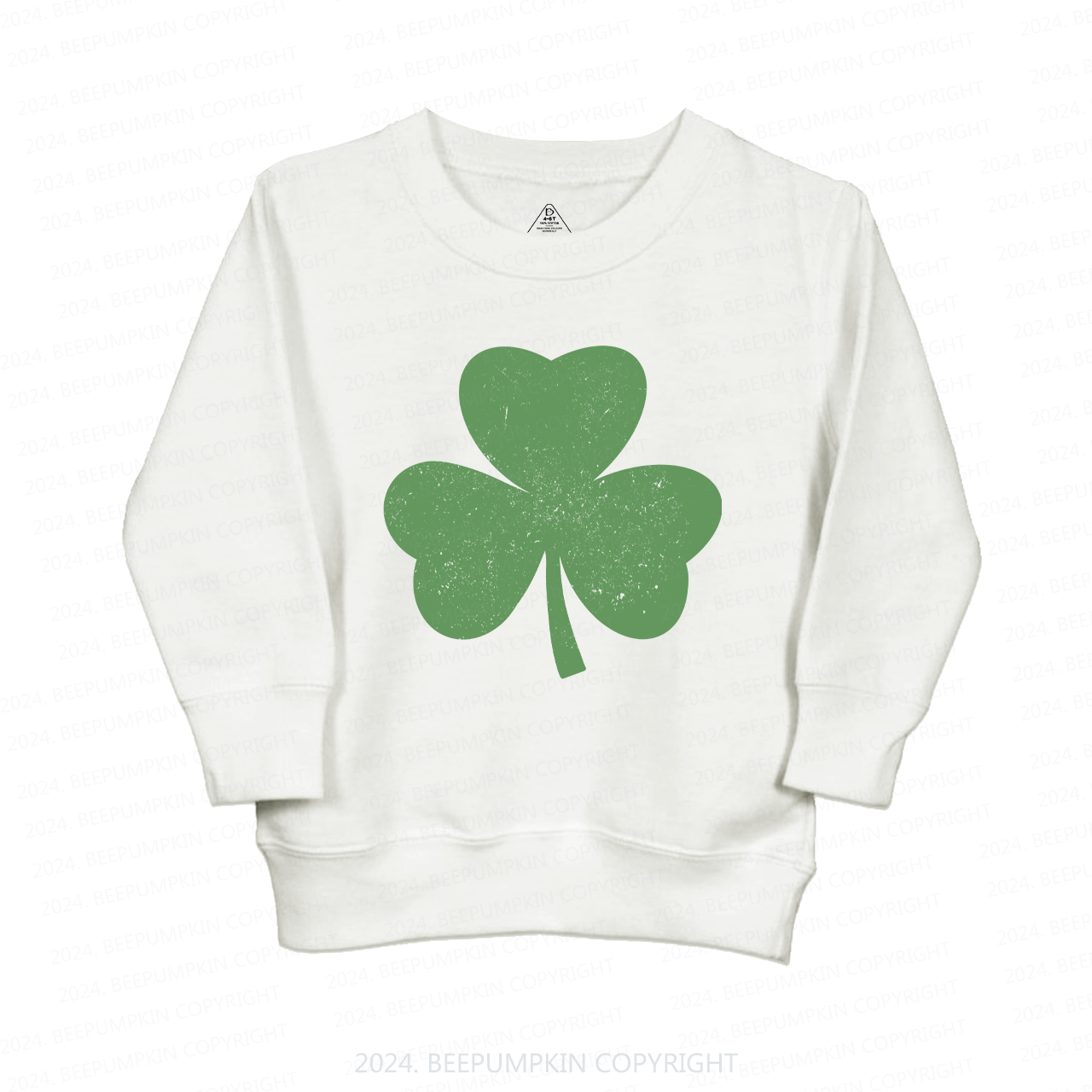 Three Leaves Clover St.Patricks Day Kids Sweatshirt