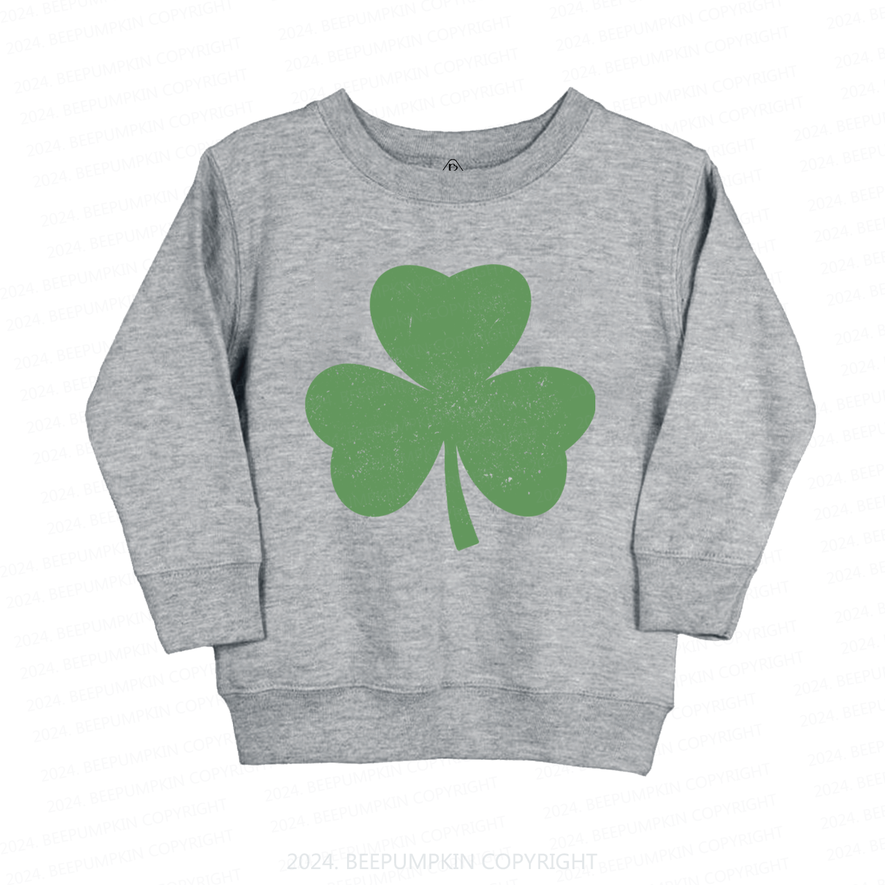 Three Leaves Clover St.Patricks Day Kids Sweatshirt