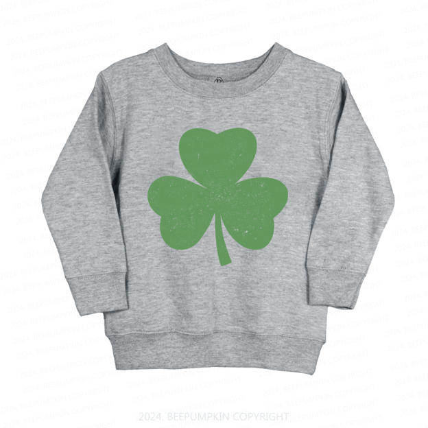 Three Leaves Clover St.Patricks Day Kids Sweatshirt