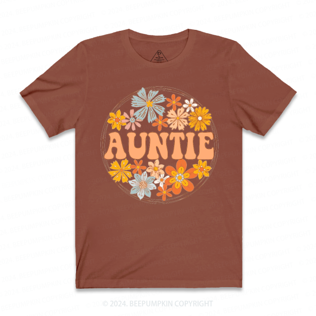 Floral Aunt T-Shirts 