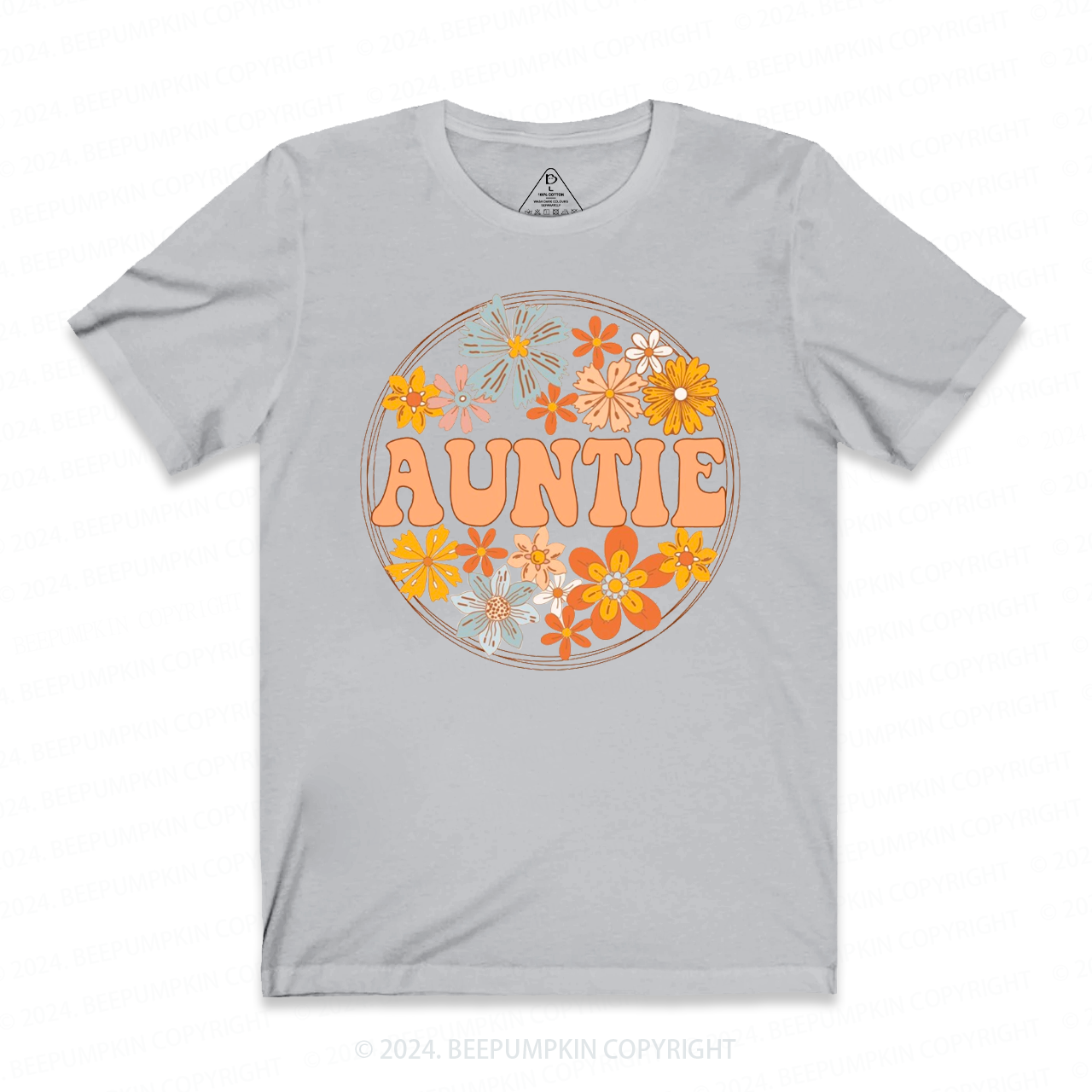 Floral Aunt T-Shirts 