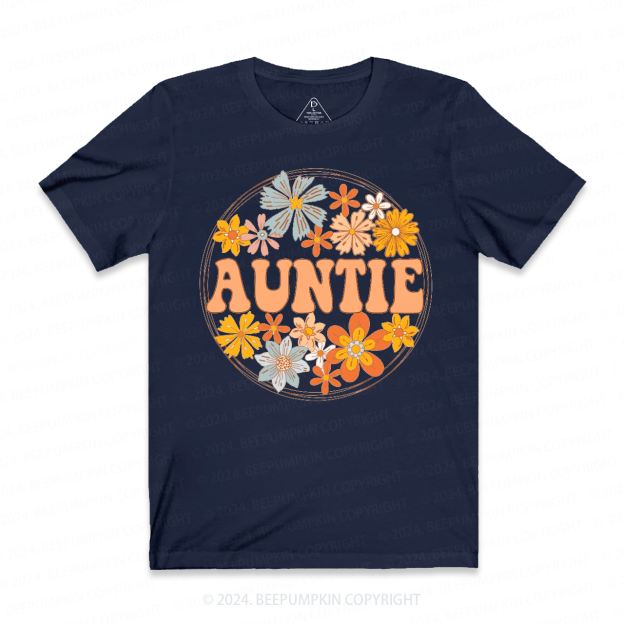 Floral Aunt T-Shirts 
