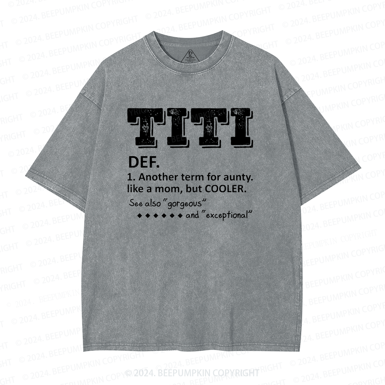 Another Term For Aunty Like A Mom But Cooler Washed T-Shirts 