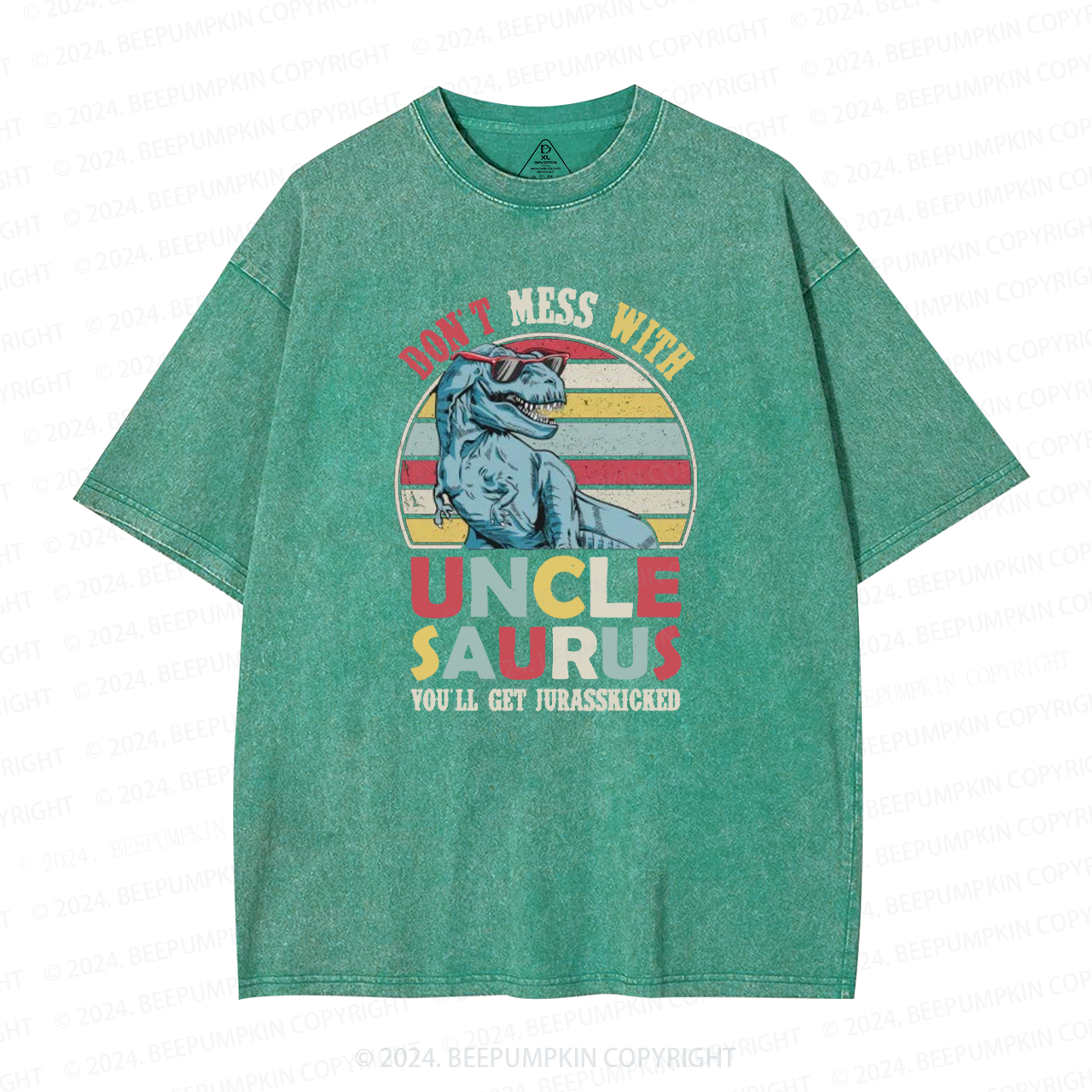 Don't Mess With Uncle Saurus Uncle Washed T-Shirts 