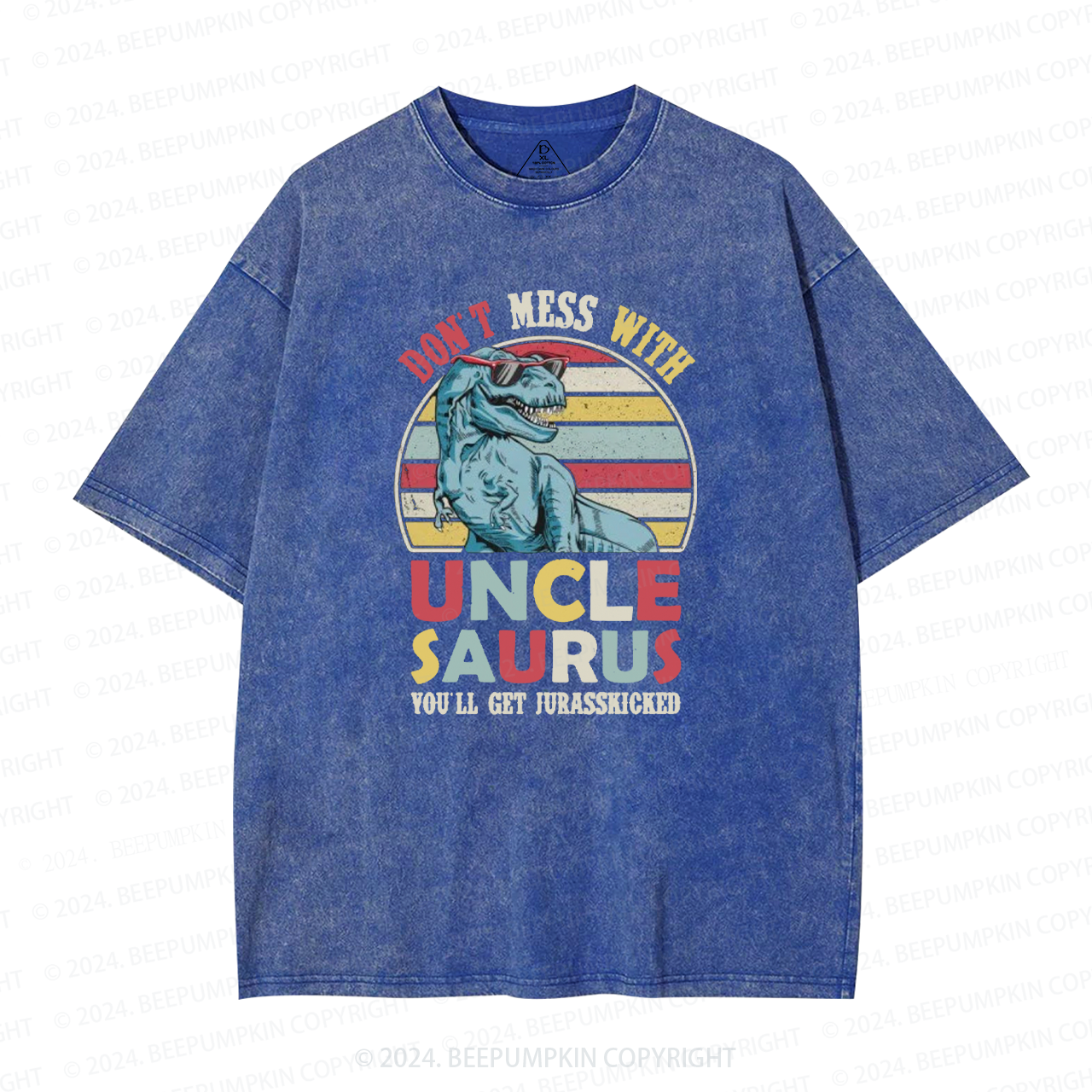 Don't Mess With Uncle Saurus Uncle Washed T-Shirts 