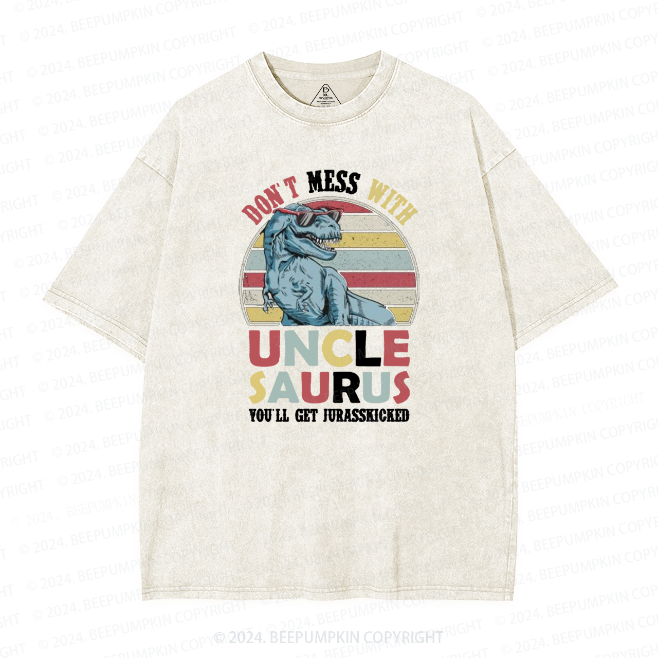 Don't Mess With Uncle Saurus Uncle Washed T-Shirts 
