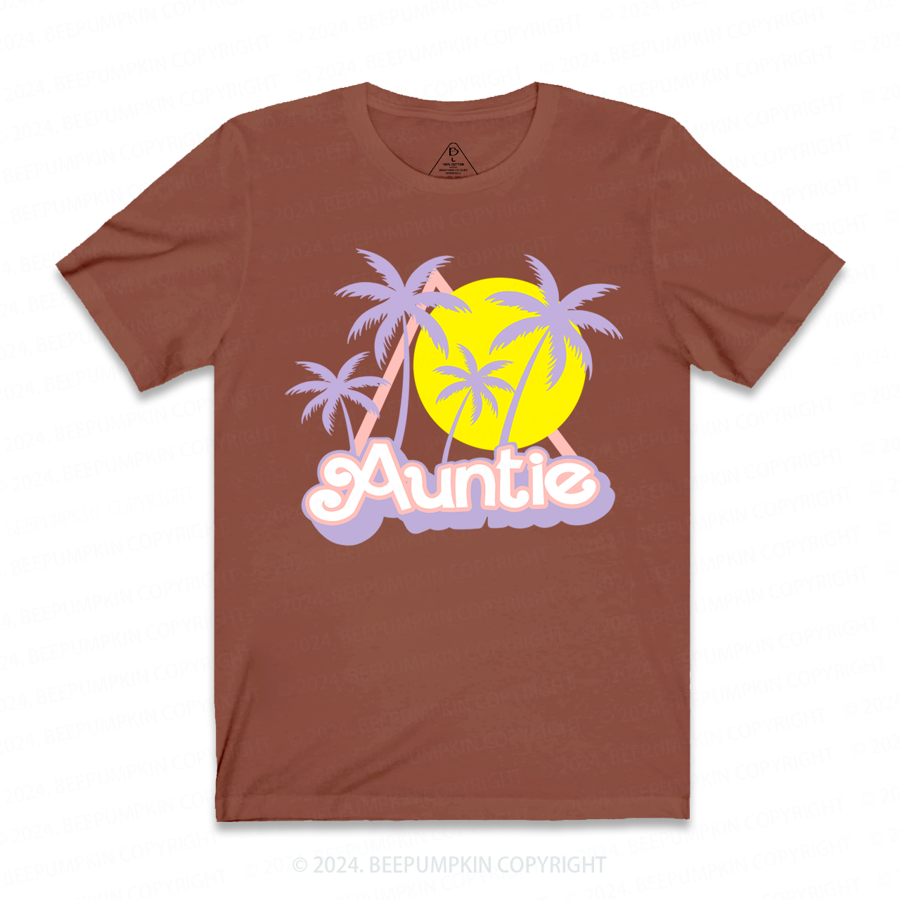 Coconut Tree Sunset Aunt T-Shirts 