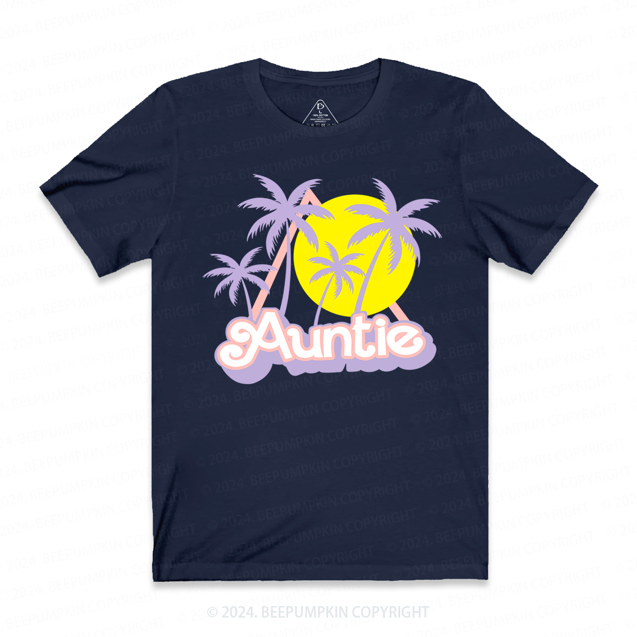 Coconut Tree Sunset Aunt T-Shirts 