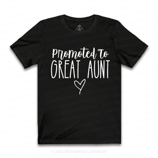 Promoted To Great Aunt T-Shirts 