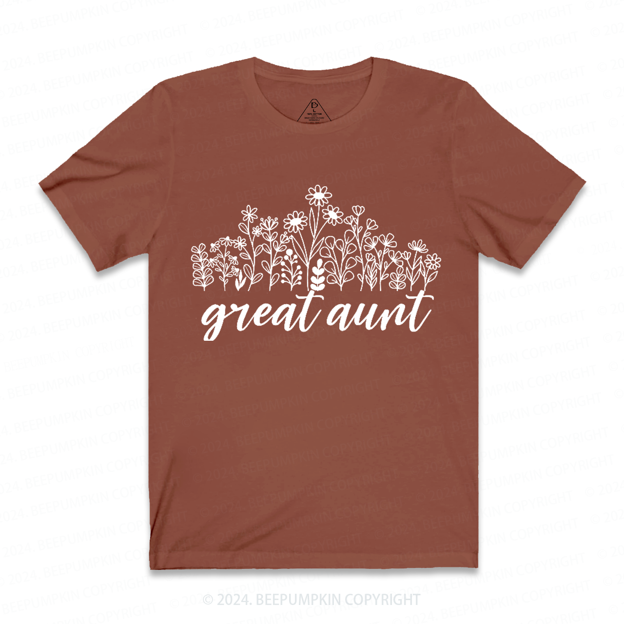 Great Aunt Flowers Aunt T-Shirts 