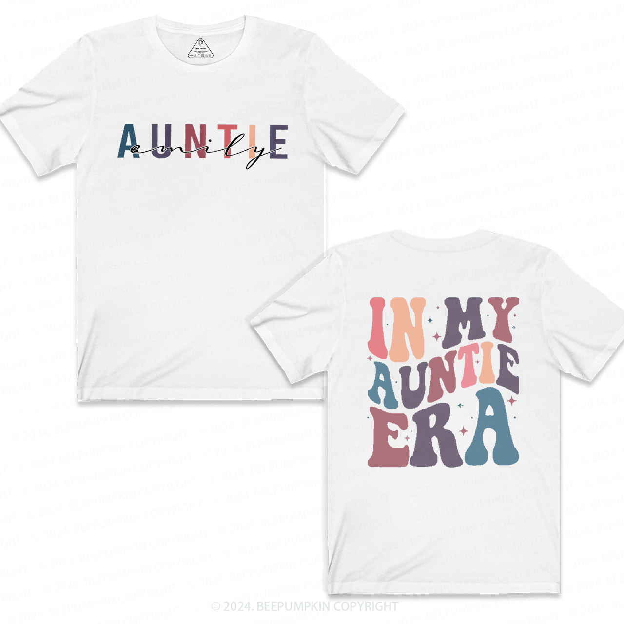 Personalized Name In My Auntie Era Aunt T-Shirts 