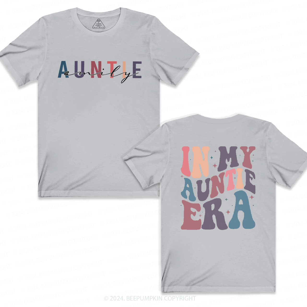 Personalized Name In My Auntie Era Aunt T-Shirts 