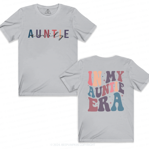 Personalized Name In My Auntie Era Aunt T-Shirts 