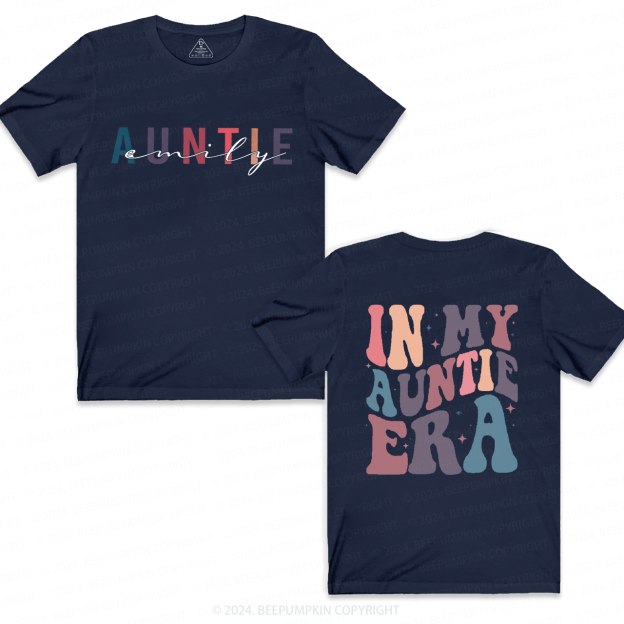 Personalized Name In My Auntie Era Aunt T-Shirts 