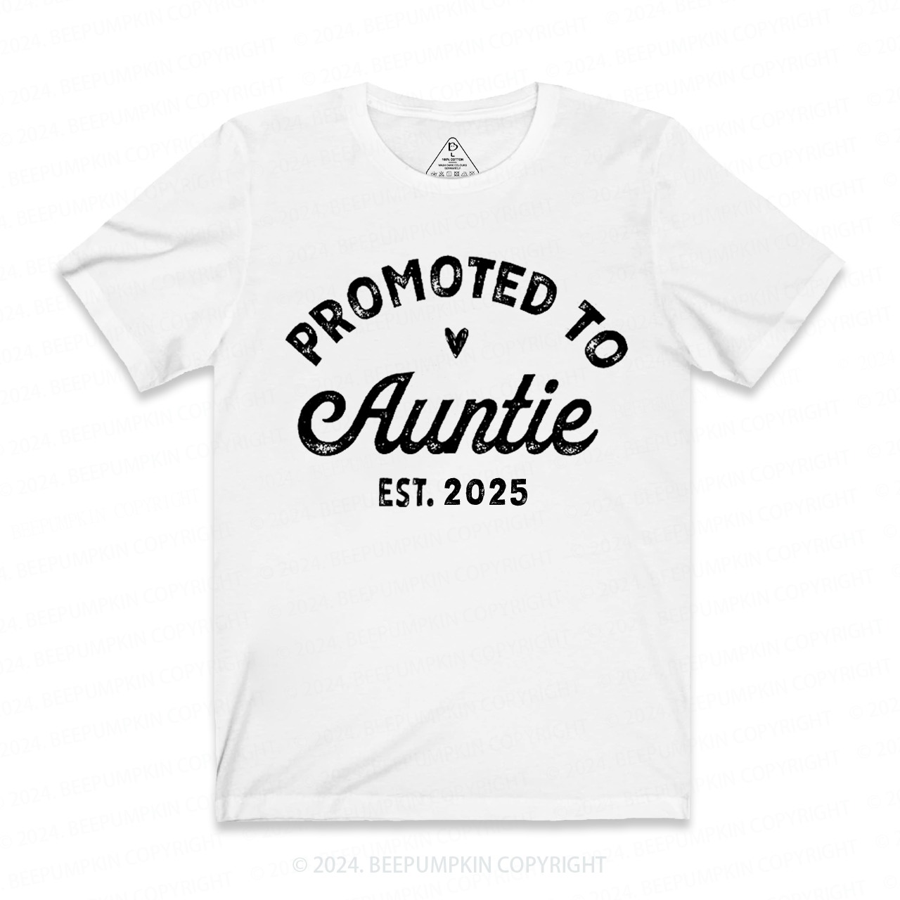 Personalized Established Promoted To Auntie Aunt T-Shirts 