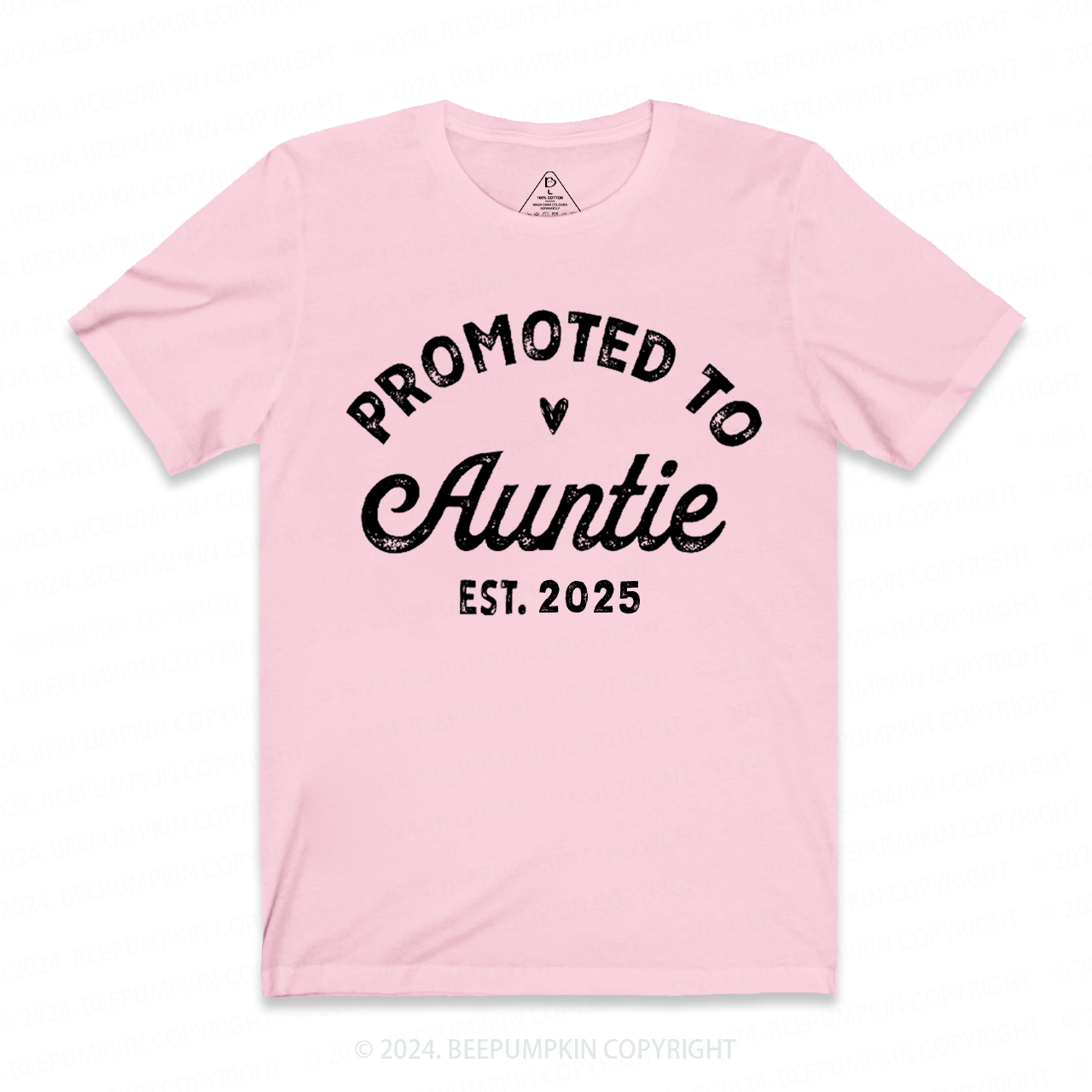 Personalized Established Promoted To Auntie Aunt T-Shirts 
