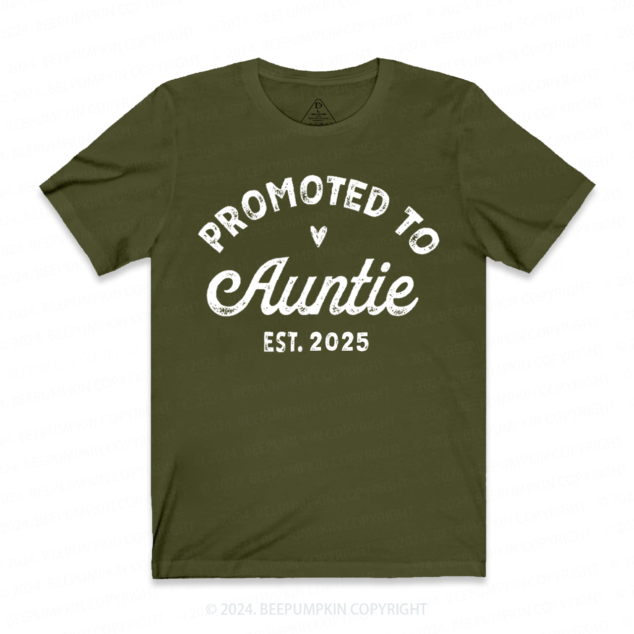 Personalized Established Promoted To Auntie Aunt T-Shirts 