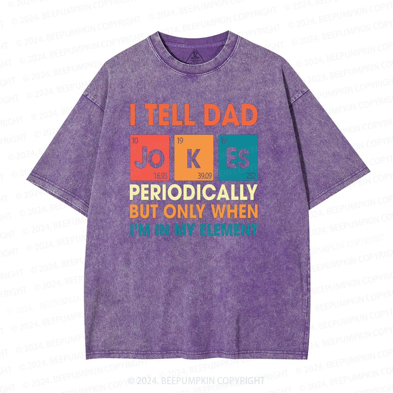 I Tell Dad Jokes Washed T-Shirts 