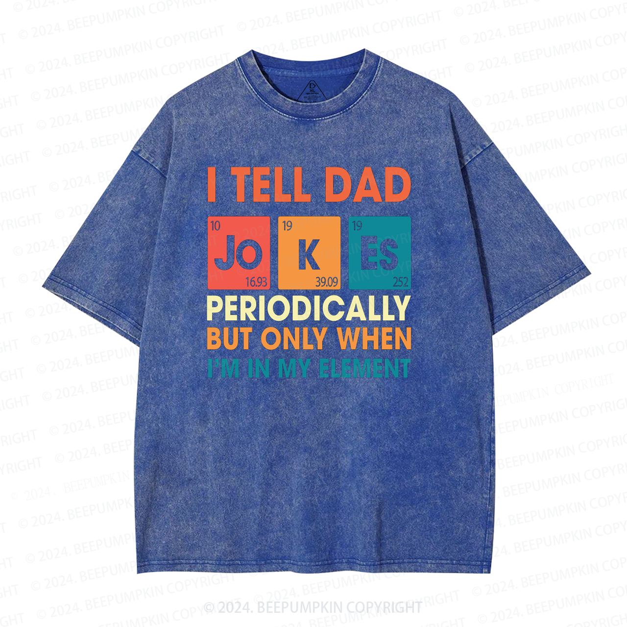 I Tell Dad Jokes Washed T-Shirts 