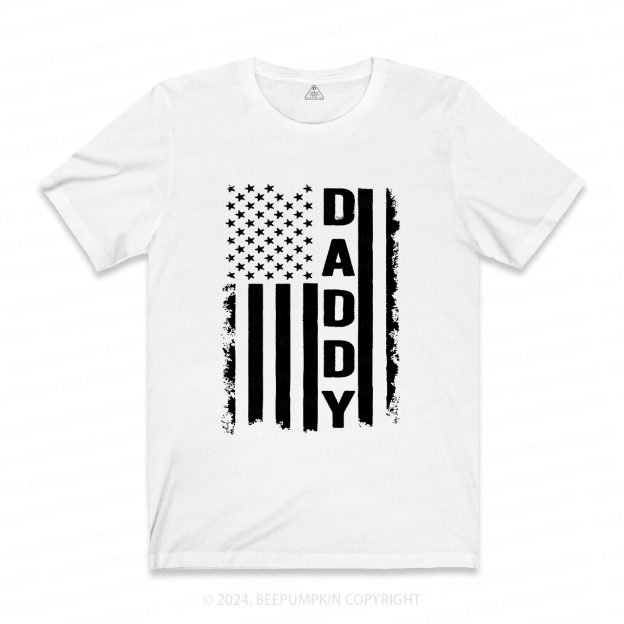 Daddy American Flag Dad T-shirt