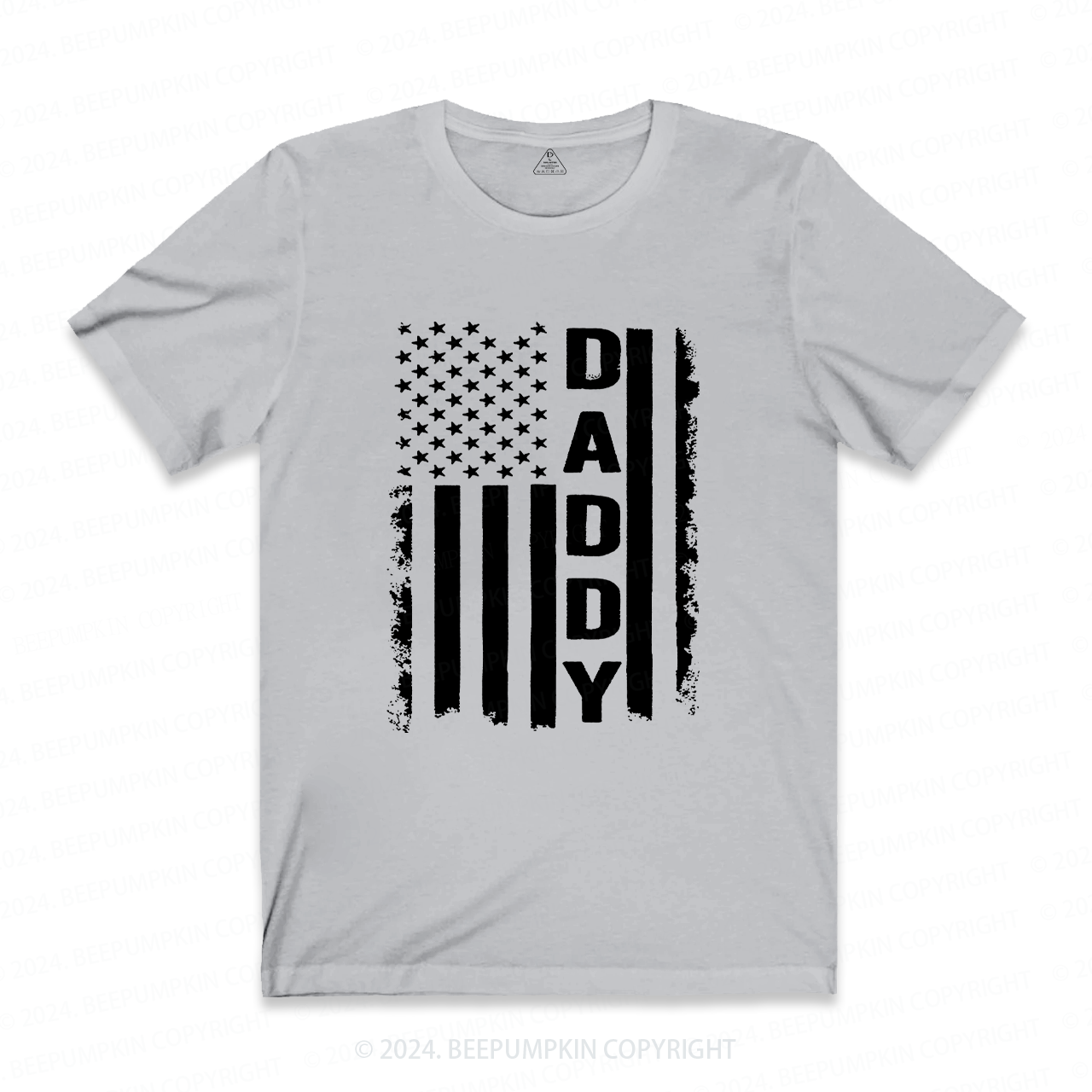Daddy American Flag Dad T-shirt