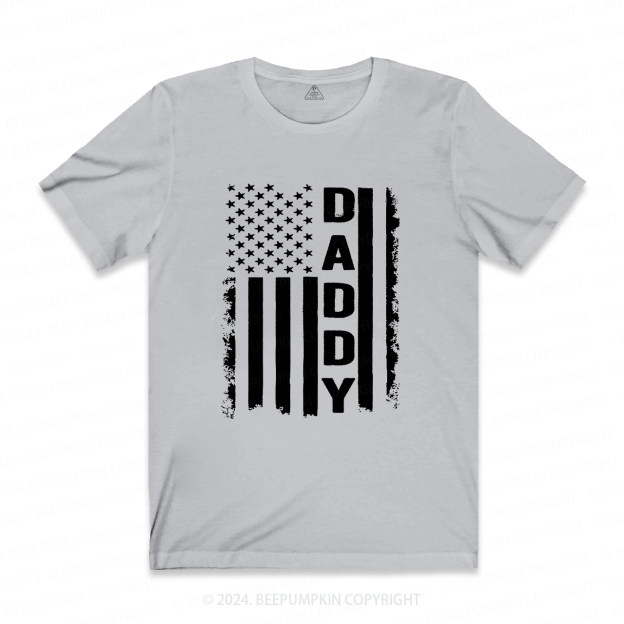 Daddy American Flag Dad T-shirt
