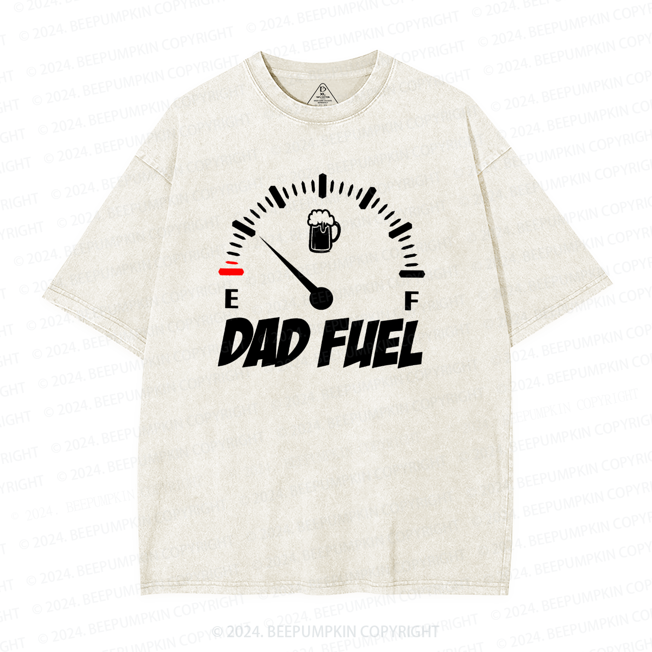 Dad Fuel Gasoline Dad Washed T-Shirts 