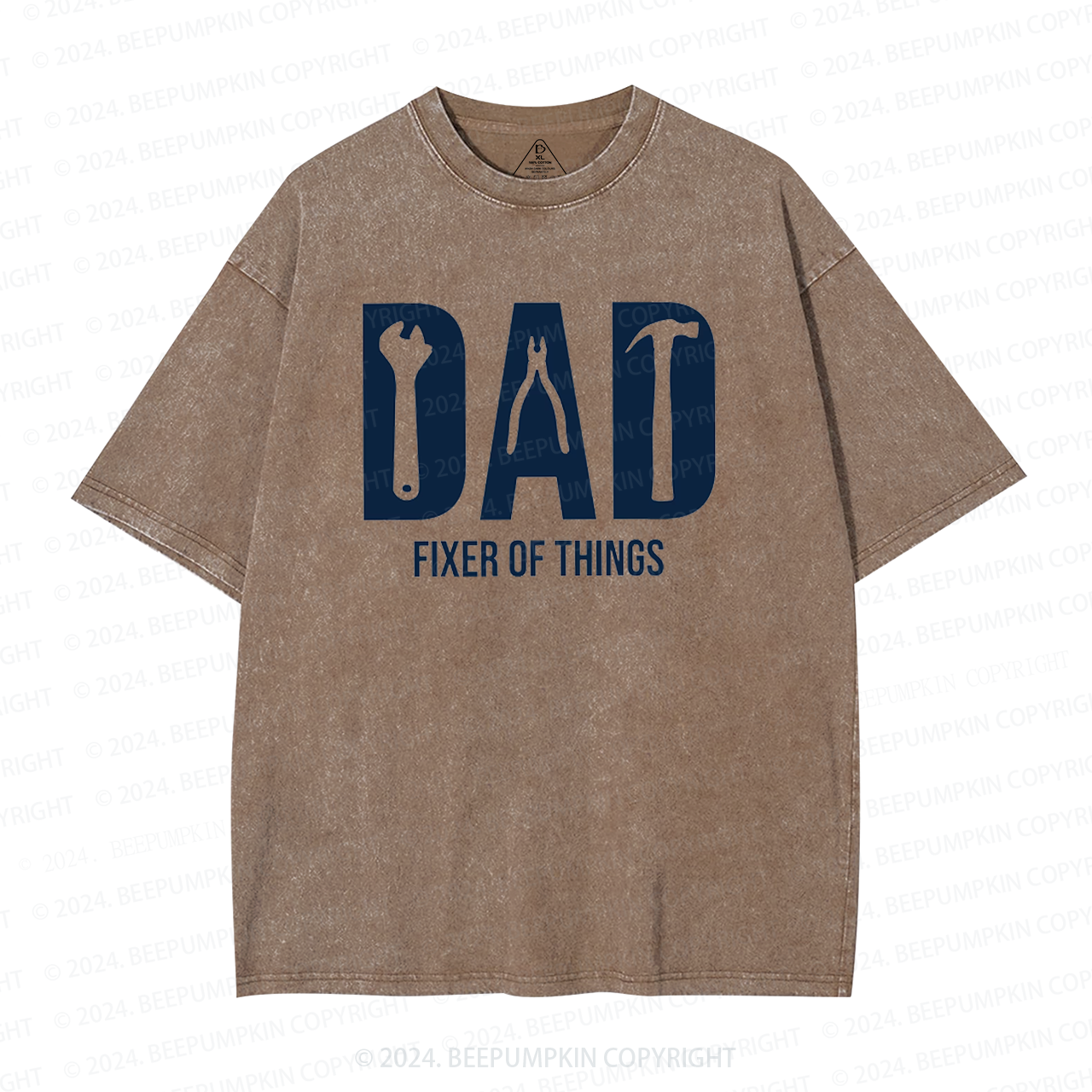 Dad Fixer Of Things Dad Washed T-Shirts 