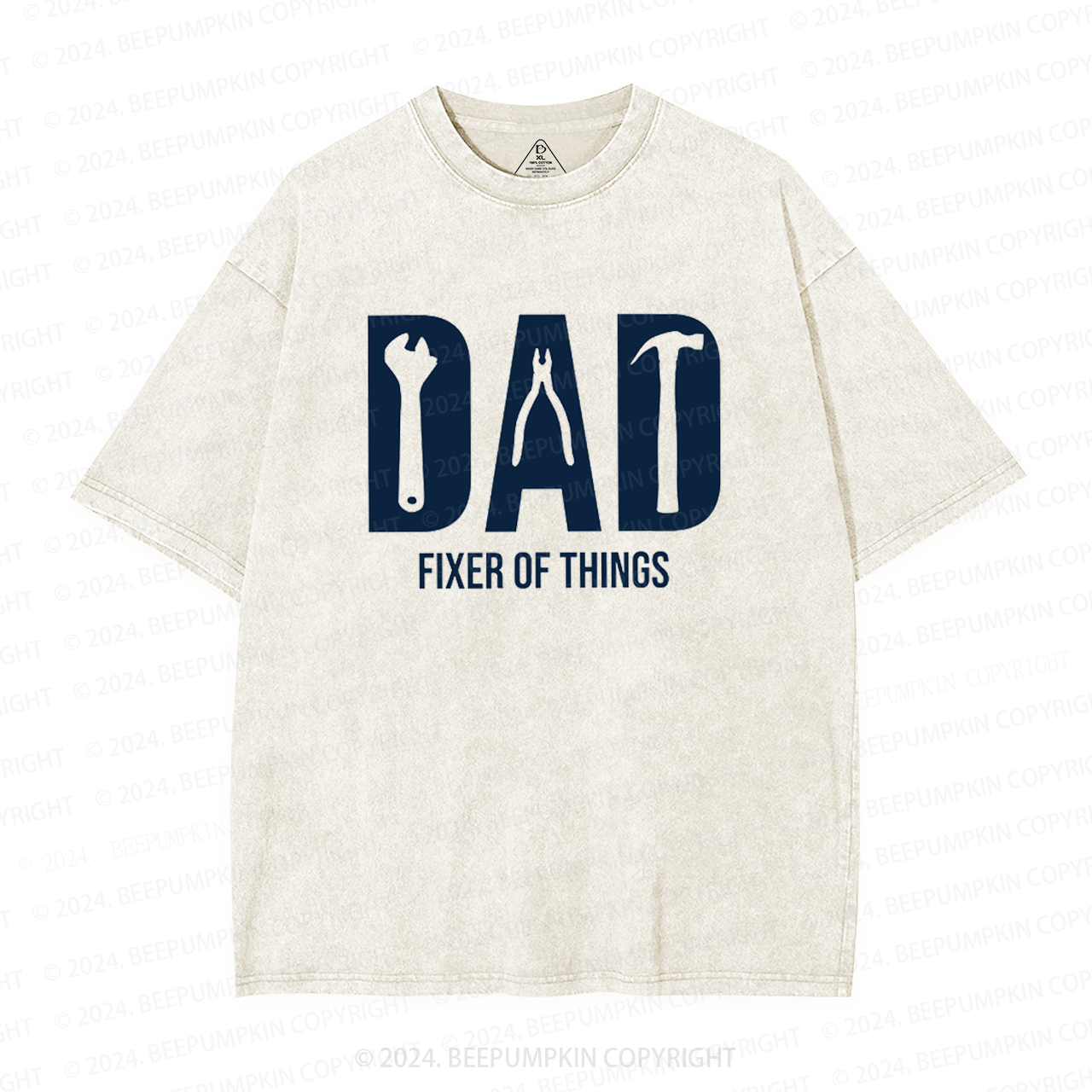 Dad Fixer Of Things Dad Washed T-Shirts 