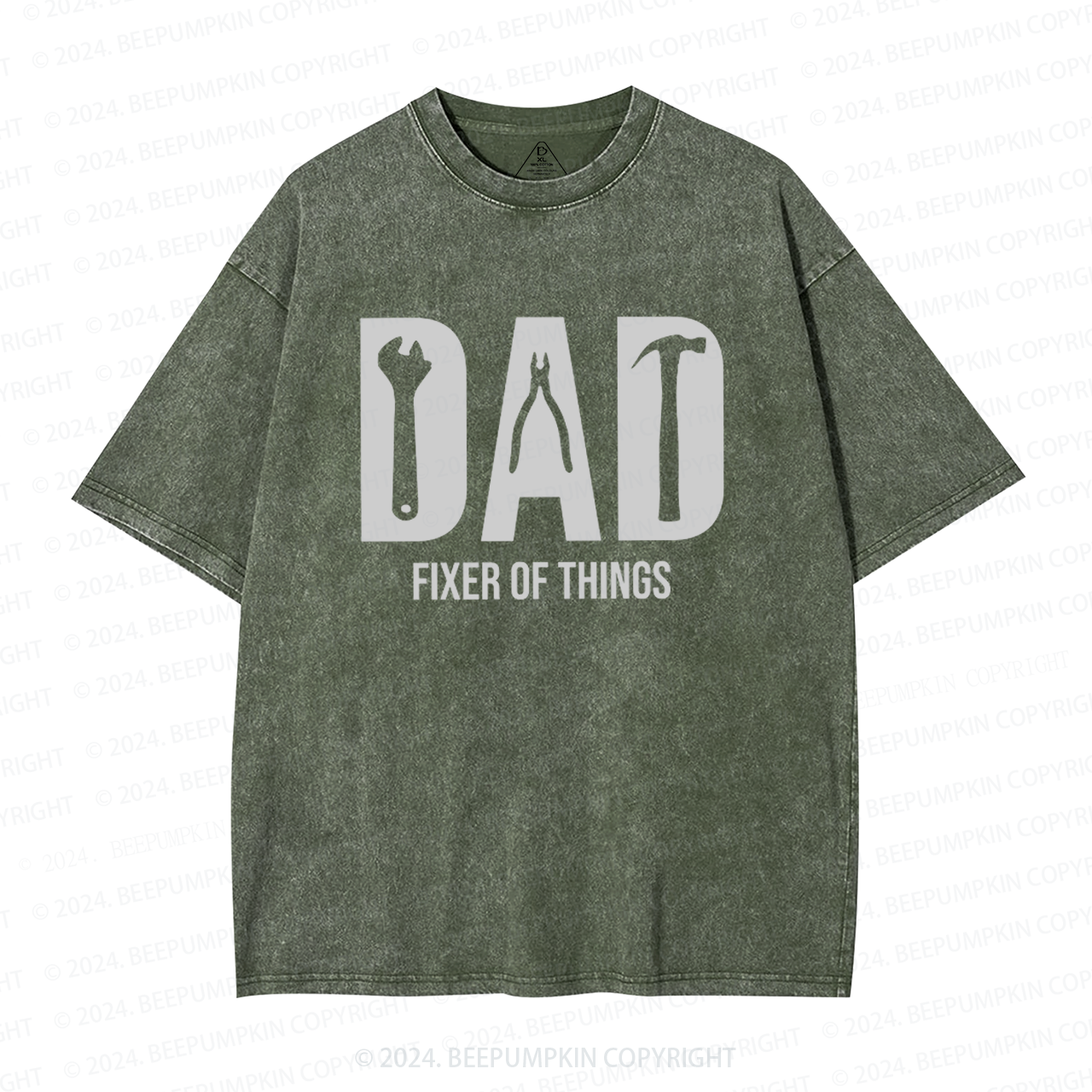 Dad Fixer Of Things Dad Washed T-Shirts 