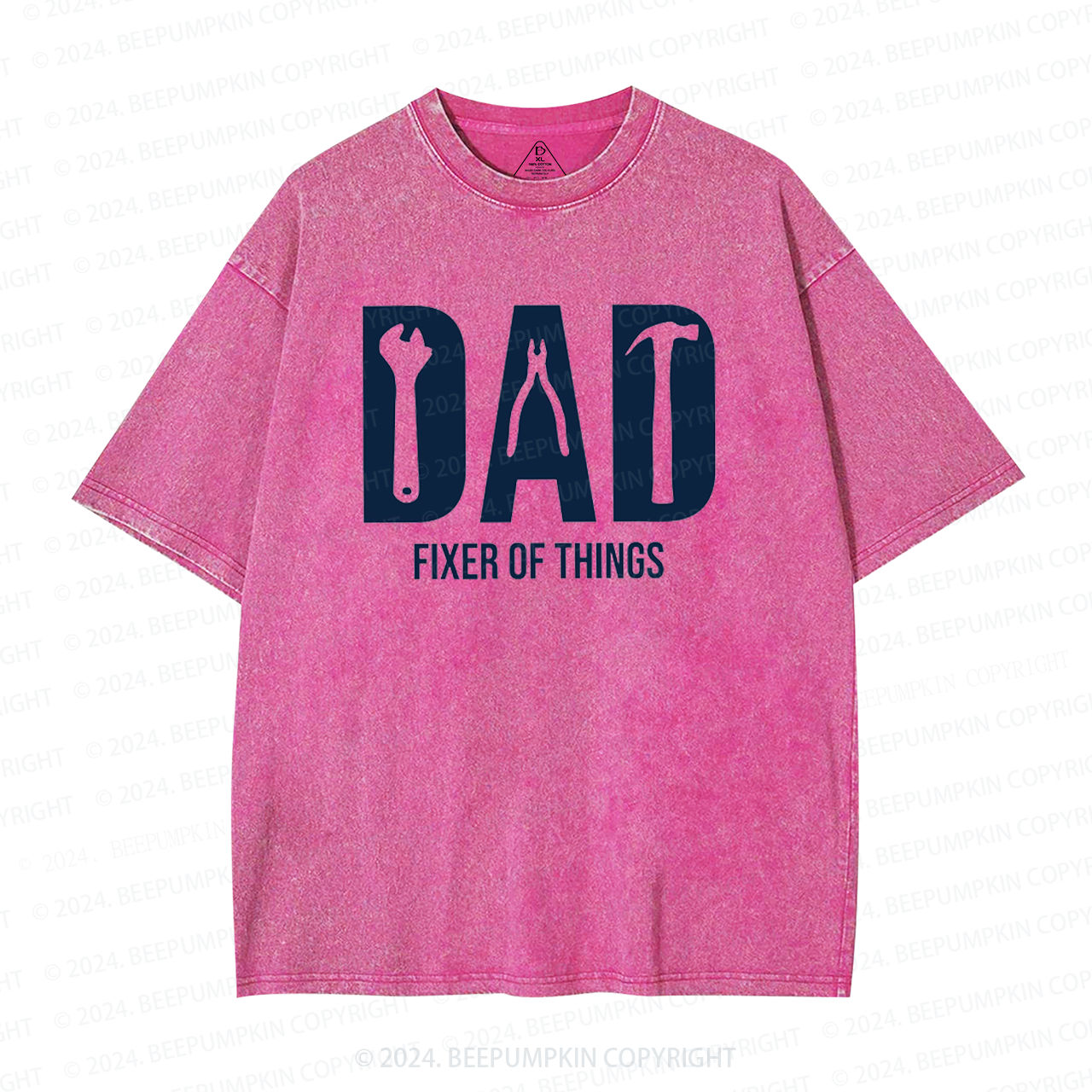 Dad Fixer Of Things Dad Washed T-Shirts 