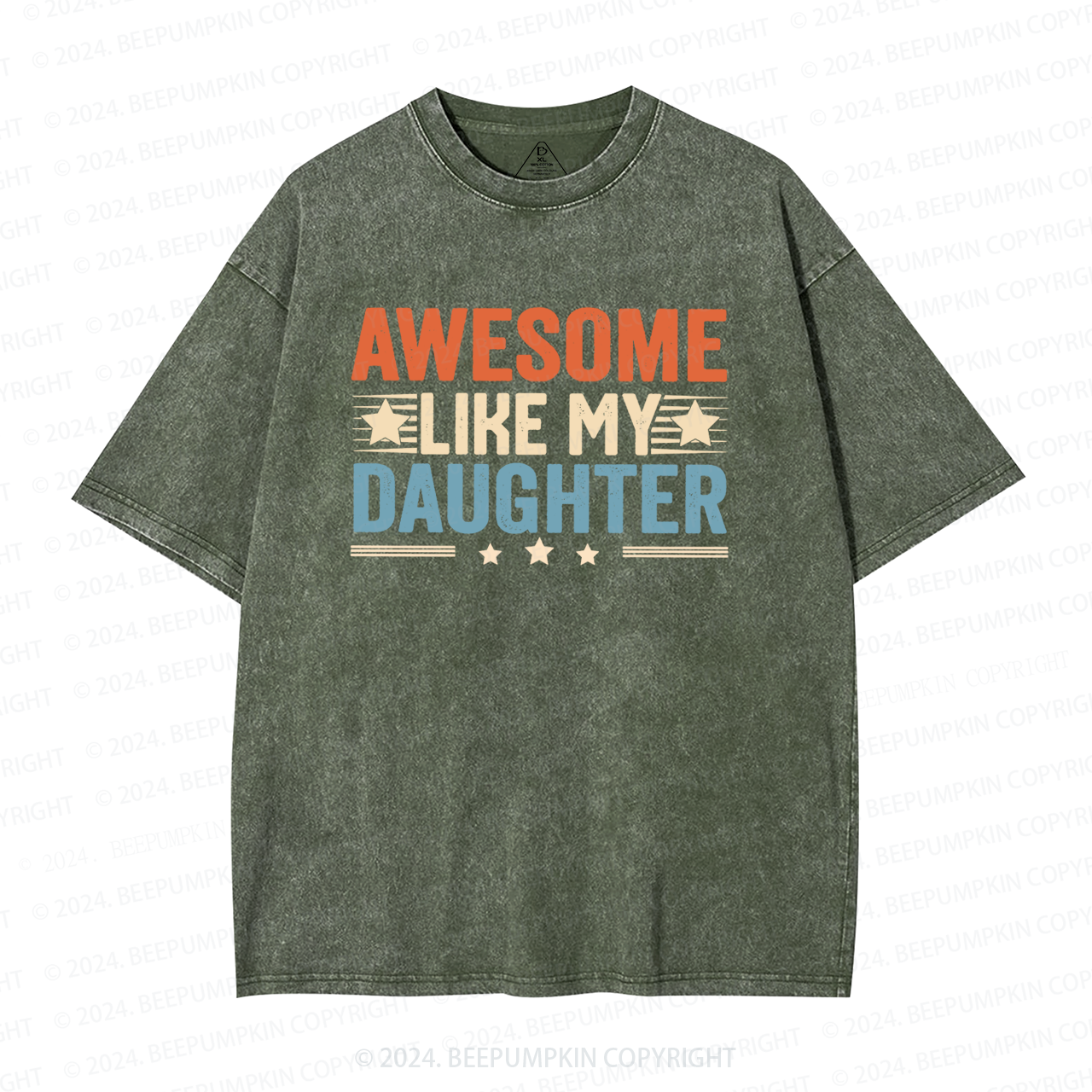 Awesome Like My Daughter Washed T-Shirts 