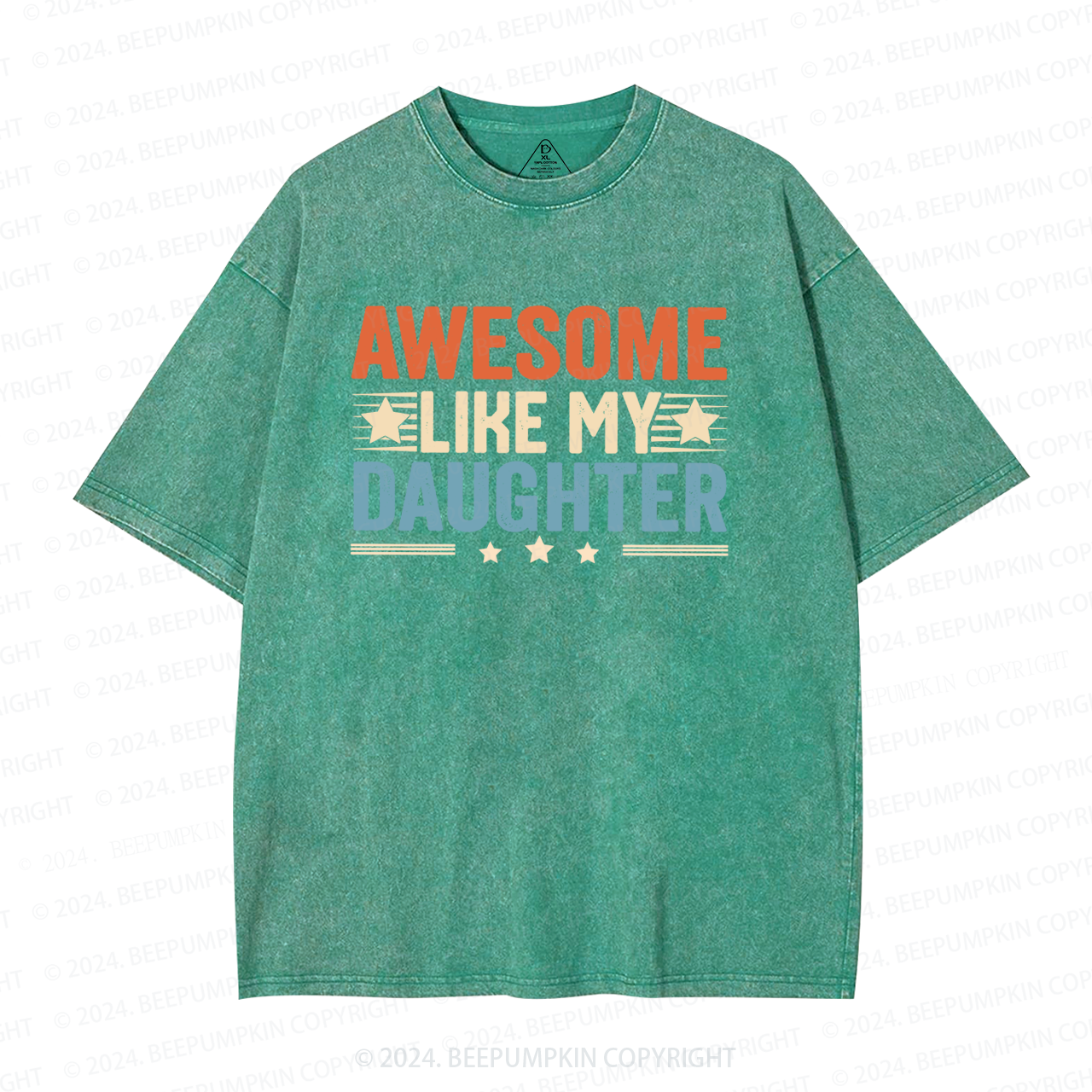 Awesome Like My Daughter Washed T-Shirts 