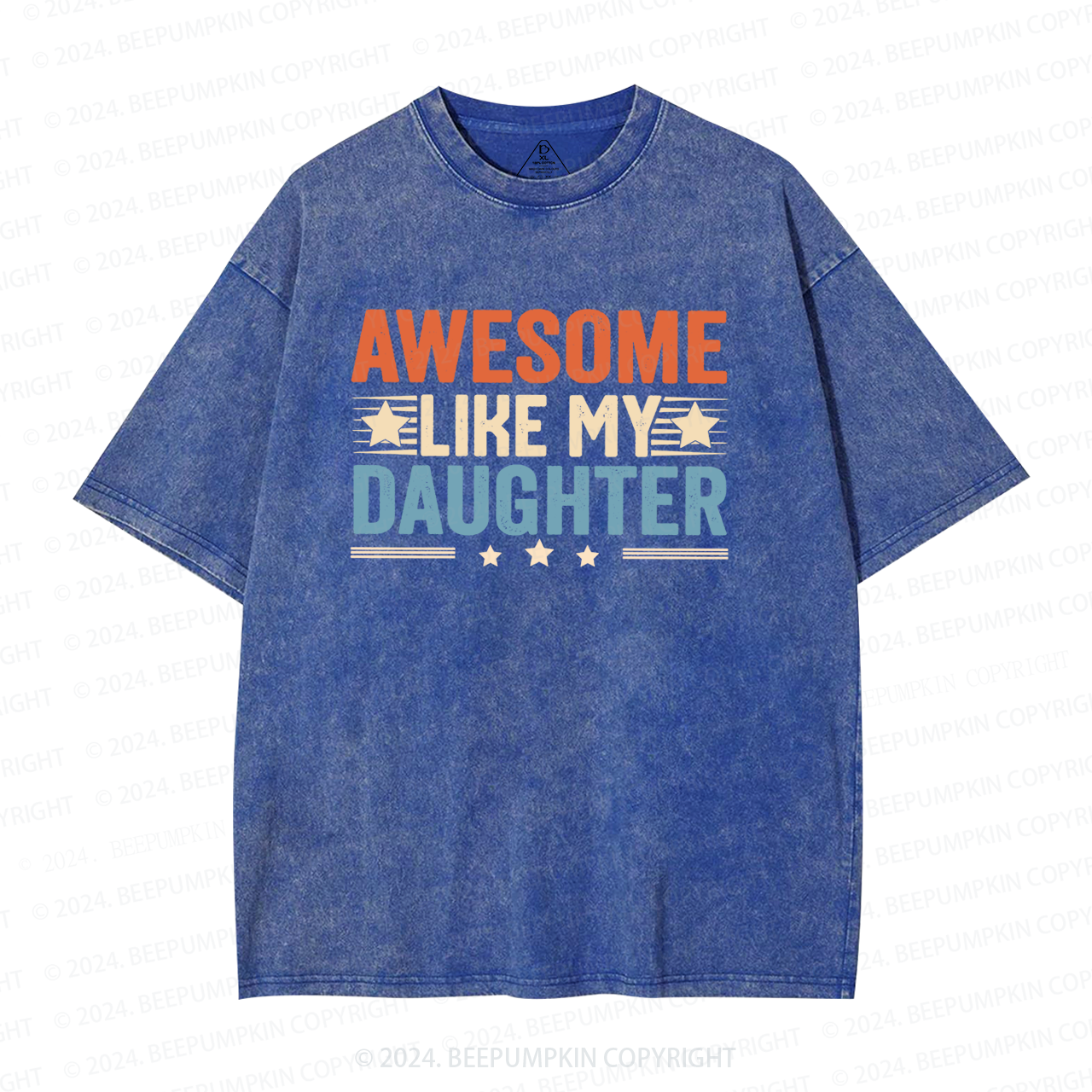Awesome Like My Daughter Washed T-Shirts 