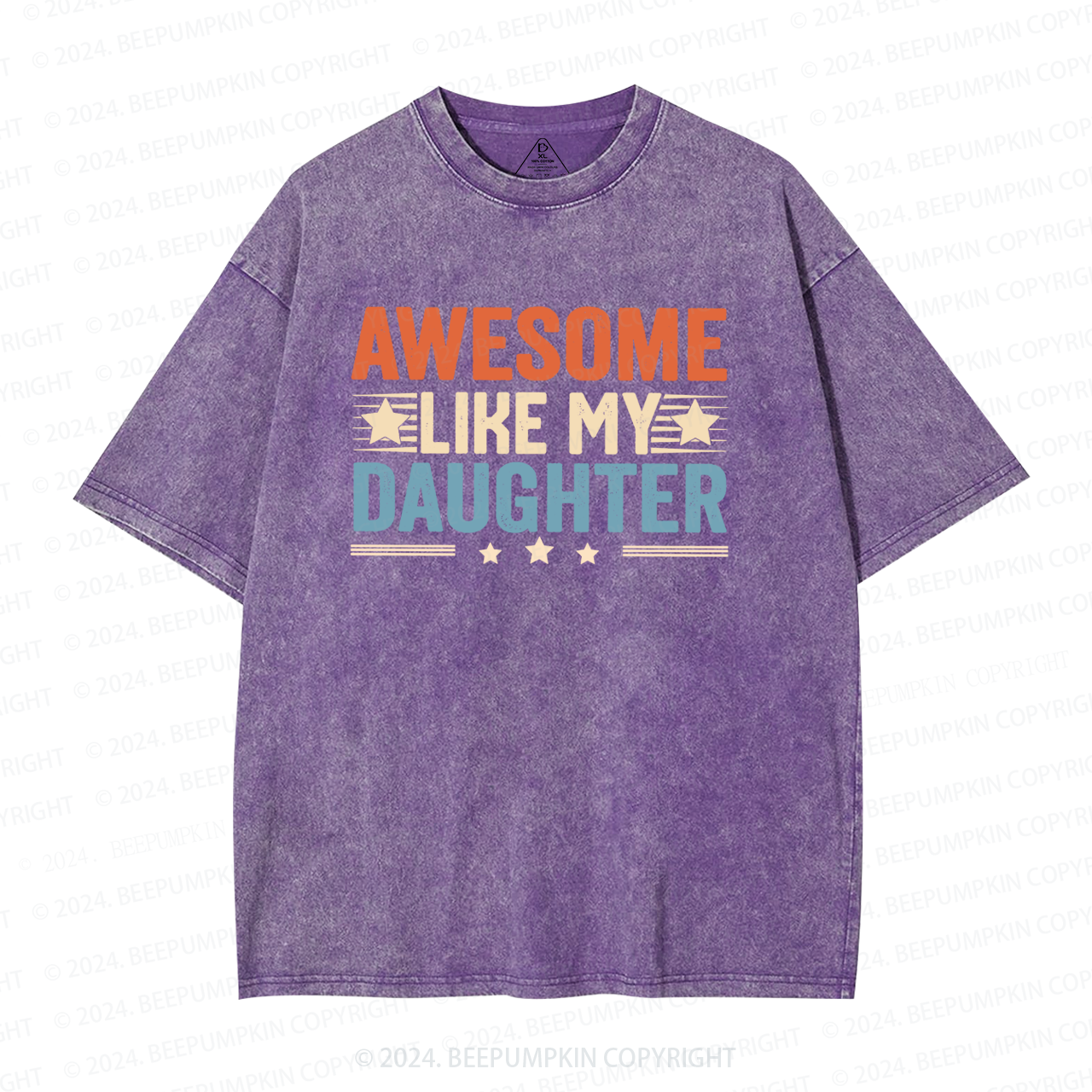 Awesome Like My Daughter Washed T-Shirts 