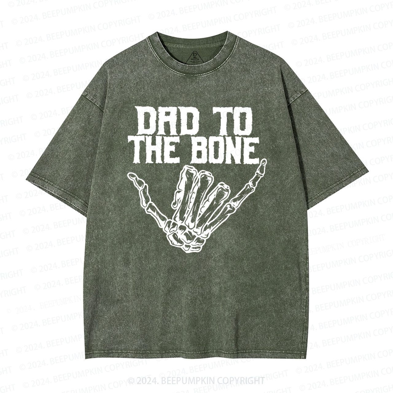 Dad To The Bone Washed T-Shirts 