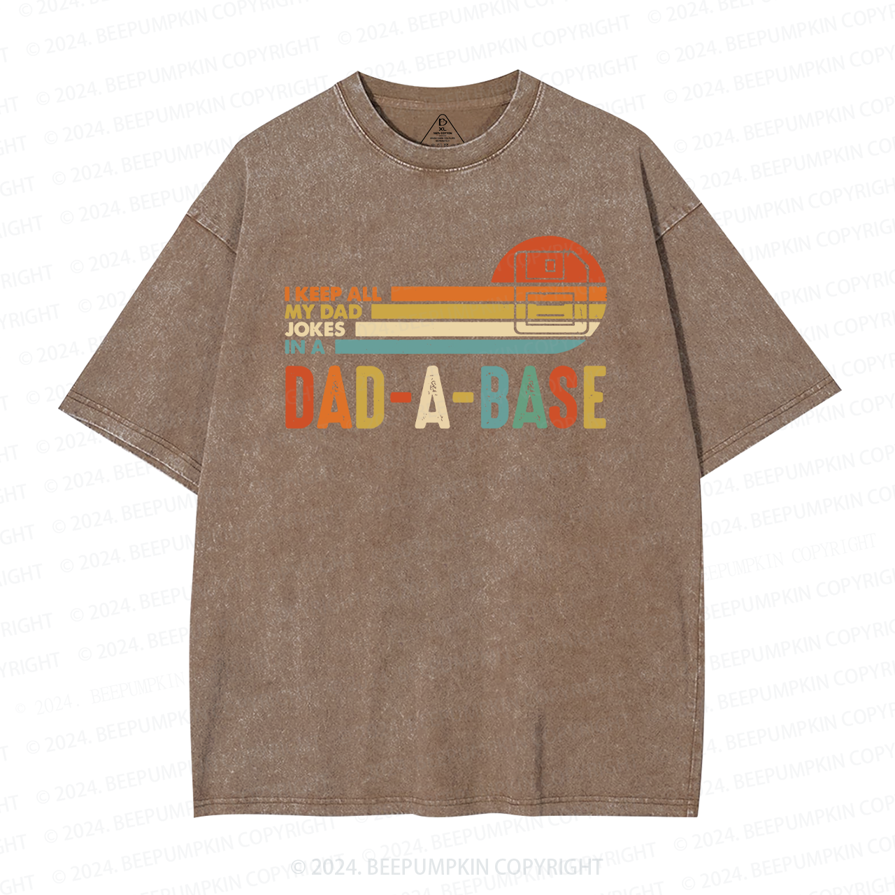 I Keep All My Dad Jokes In Dad A Base Boat Washed T-Shirts 