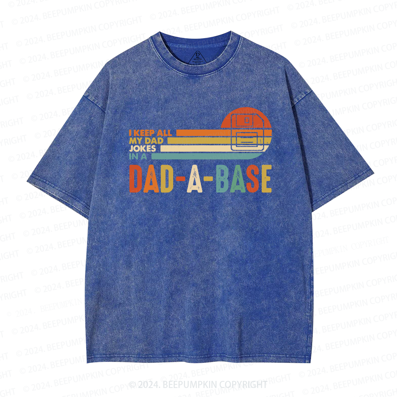 I Keep All My Dad Jokes In Dad A Base Boat Washed T-Shirts 