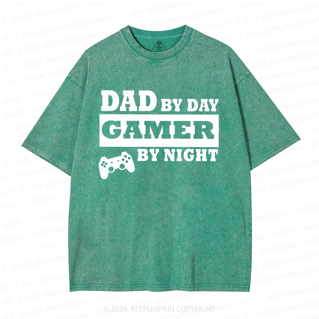 Dad By Day Gamer By Night Washed T-Shirts 