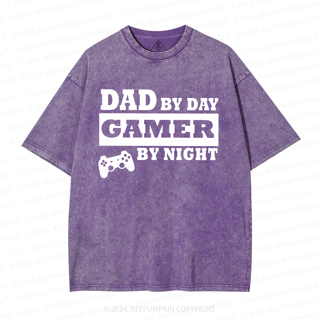 Dad By Day Gamer By Night Washed T-Shirts 