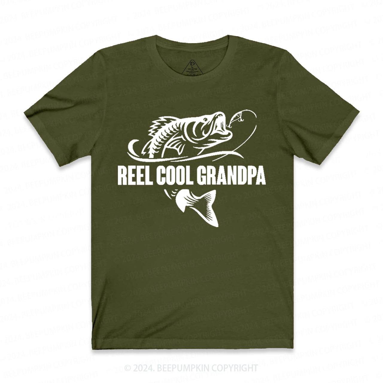 Reel Cool Grandpa Fishing T-shirt