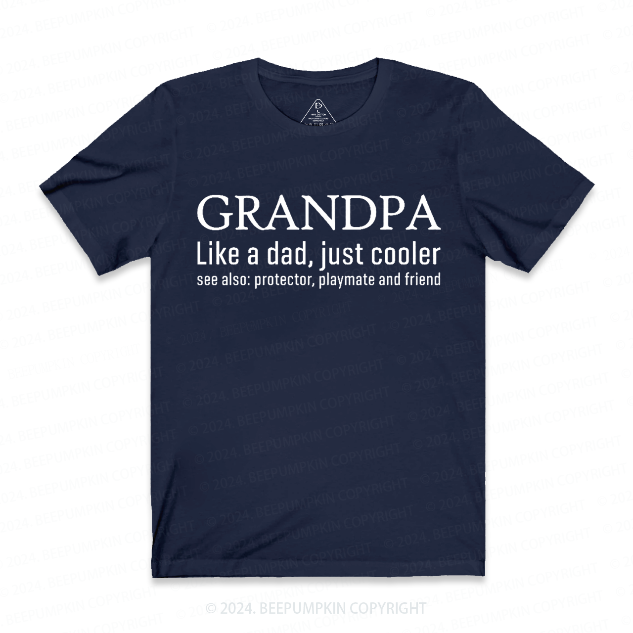 Grandpa Like A Dad Just Cooler Grandparents T-shirt